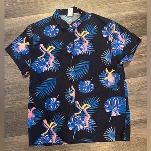 Dutch Bros Hawaiian Style Button Up